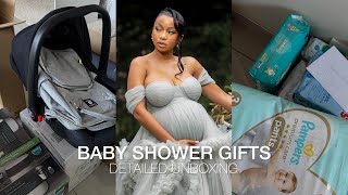 #pregnancyjourney | detailed unboxing of our baby shower gifts