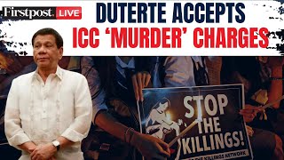 Duterte Arrest LIVE: Former Philippines President Rodrigo Duterte's Confession Video to ICC |Drugs