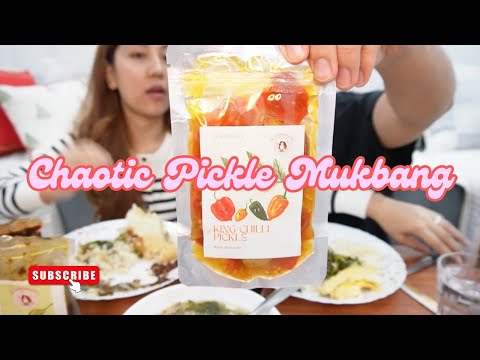 Chaotic Pickle Mukbang!! Pickles from B Homemade!