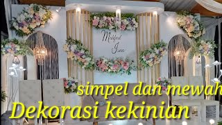 Dekorasi pelaminan terbaru 2022 || dekorasi 5 meter simpel dan cantik
