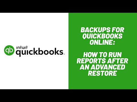 QuickBooks Online File Restore using Rewind: How to Run Reports after an Advanced Restore