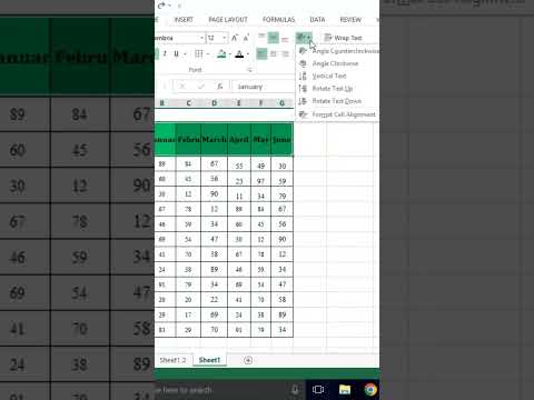 How to Angle Text in Excel || Slanted Header in Excel || Excel tips and tricks #excel #exceltips