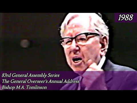 Bishop M.A. Tomlinson's Annual Address to the 83rd General Assembly 1988