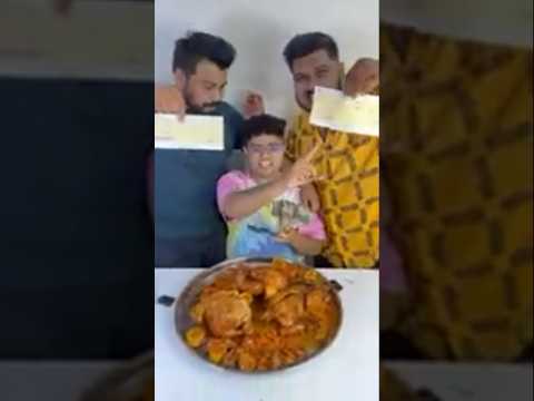 America chicken eating challenge 3 lakh ka #comedy #kandaloverseatingchallenge #funny #chickenchop