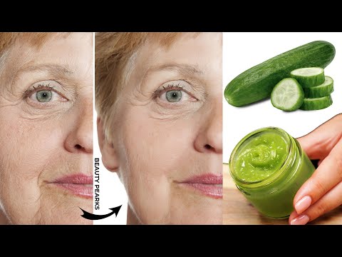 Cucumber and Cornstarch Erase all the wrinkles on Your Face! 100 year old Anti Wrinkle Treatment