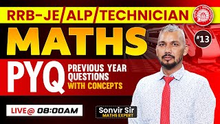 RRB, Maths Previous Year Question by Sonvir Sir, RRB Maths Classes, Maths for RRB-JE/ALP/Technician