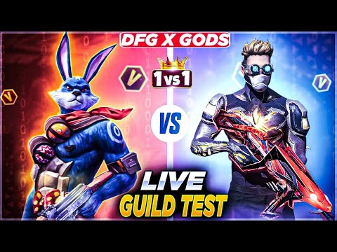 DFGXGODS LIVE 1V1 GUILD TEST 🤯HARDEST GUILD TEST 🥵🥵
