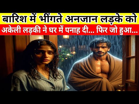 रात में बारिश में भींगते लड़के को लड़की ने पनाह दी… फिर जो हुआ... | Heart touching story | Hindi