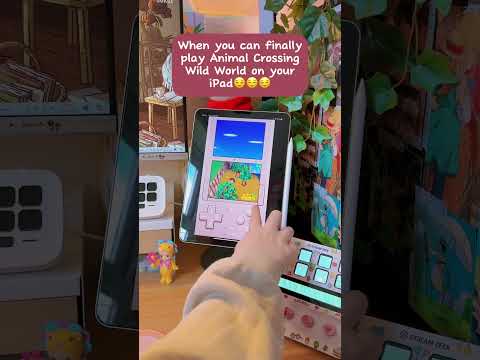 Playing Animal Crossing on an IPAD?!👀