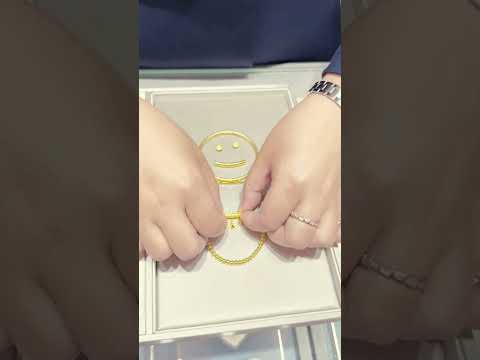 "Making a Human Figure from a Pure Gold Necklace!" #Gold art #Jewelry making #Gold craft