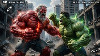GIANT HULK vs RED HULK Final Battle 💥 City Destroyed!#HulkVsRedHulk#HulkFight#SuperheroBattle#EpicFi