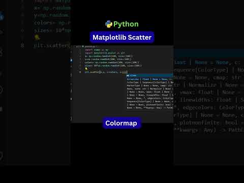 AI & Data Science: Matplotlib Scatter Plot with Colormap