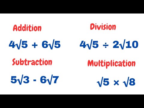 How to solve roots | Addition of roots | subtraction of roots | division &  Multiplication of roots