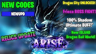 *New, Leaked, Upcoming*RELICS UPDATE CODES For Arise Crossover - Roblox Arise Crossover Codes 2025