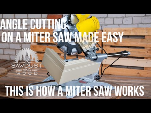 ANGLE CUTTING ON A MITER SAW MADE EASY! Cut any angle!