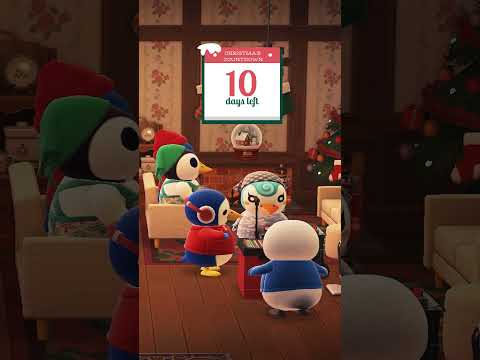 10 Days Until Christmas 🎄🎁  #animalcrossingmusic #acnhcommunity #cozychristmasambience #cozygaming