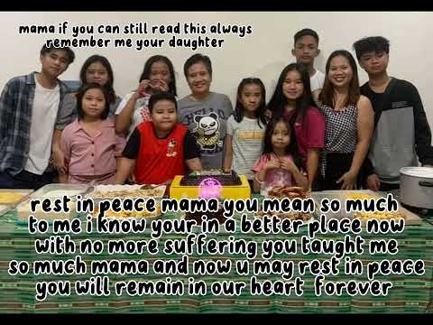 RIP my mother you fought a good fight against cancer  u can look in the description for more info