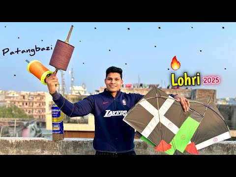 🔥Lohri  Patangbazi | Kite Cutting Tricks | Kite Flying | Kites Vlog