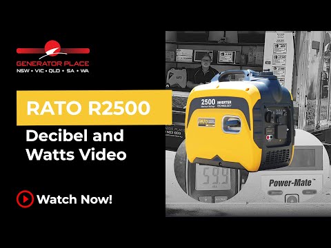 Rato R2500 Generator: Decibel & Load Testing | Generator Place