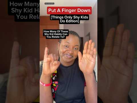 Put a finger down , Things only shy kids do edition #shorts #fingerdown #putafingerdown #viralshorts