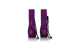 QBeam 2pack 5Mode VariableFocus LED Flashlights