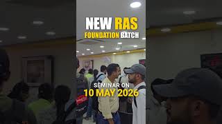 RAS Foundation New Batch Starting  | Seminar on 10 May 2026