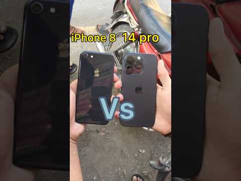 iPhone 8 vs 14 Pro 🥵#mobile #youtubeshorts #pubgmobile10yearsbanfix