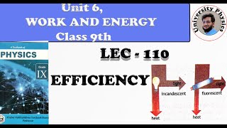 Efficiency | work energy | chapter 6