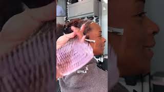 Natural Hair Jungle to FLAWLESS Updo! ✨🤯 #FlatTwist #NaturalHair #ProtectiveStyle