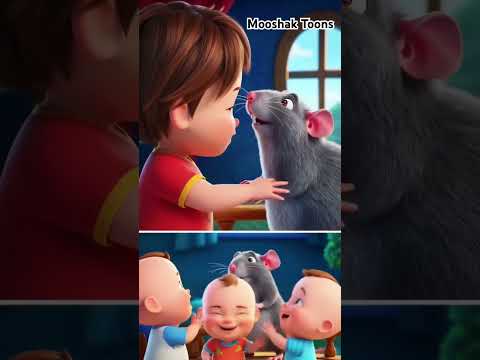 Friendship with rat 🐀 #mooshaktoons #babytoons #rat #trending #toddlers