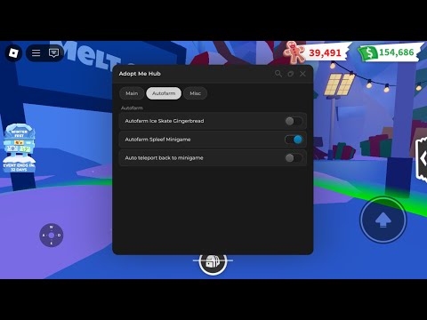 Roblox Adopt Me Winter Minigame Updated Script autofarm