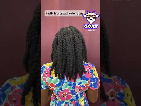 You can’t tell I added extension. #youtubeshorts #naturalhair #beautiful #viral #hairstyle #braids