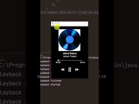I learned a lot from making this app in Java (Music Player GUI)