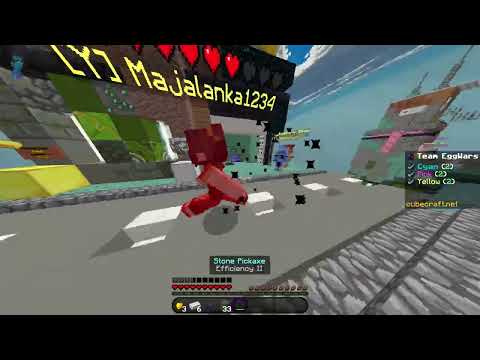 Eggwars Duos Speedrun 32 sec, ( i didnt realized that it was only 3 teams game till i won )