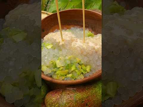 creamy avocado tapioca #avocado #tapioca #dessert #youtubeshorts