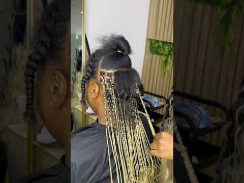 Getting My Hair Braided in Lagos 😍 Results at the end!  #nigerianbraids #lagosbraider
