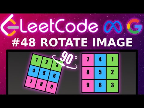 [Animated] LeetCode 48 Rotate Image | Blind 75
