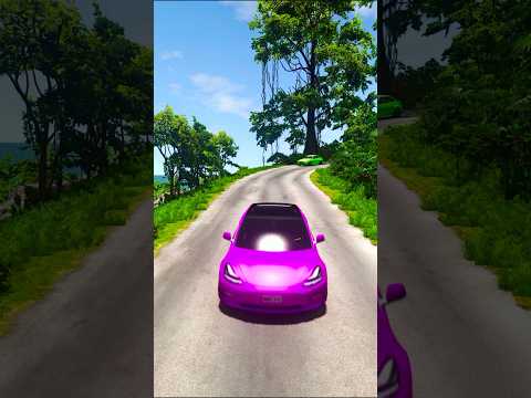 Cars vs Bollard Crash