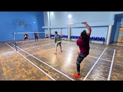 Fast-Paced Badminton Battle | Smashes, Drops, & Crazy Moments!#badminton #sports #video #viral