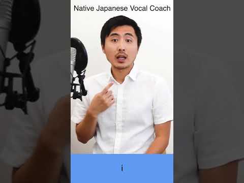 How to sing Japanese songs-5 basic vowels #shorts
