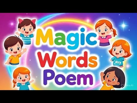 Nursery Rhymes || magic words || kids fun poem || Rhymes corner #subscribe #like #foryou 