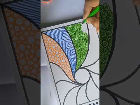 11/75 Zentangle Challenge #doodle #zentangle #zendoodle #drawing #art #doodleart #satisfyingvideo