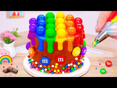 Wave Chocolate Rainbow Pastry With Colorful Balls 🍰 Top Miniature Cake Tutorial 🌈 Cake In Wonderland