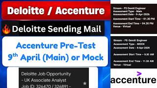 🔴 LIVE | Accenture Pre Onboarding Test | accenture phase 2 results | Accenture interview results