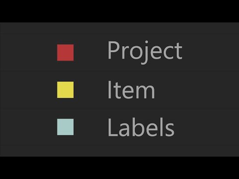 Project Item Labels Tutorial