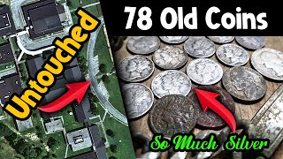 YOU WON'T BELIEVE How Many Old Coins We Dig Metal Detecting An Old Untouched School Yard!