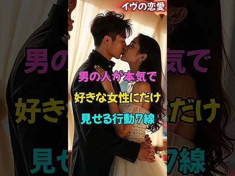 男の人が本気で好きな女性にだけ見せる行動、7選。 #大好きな人の気持ち #恋愛 #大好きな人の気持ち #結婚
