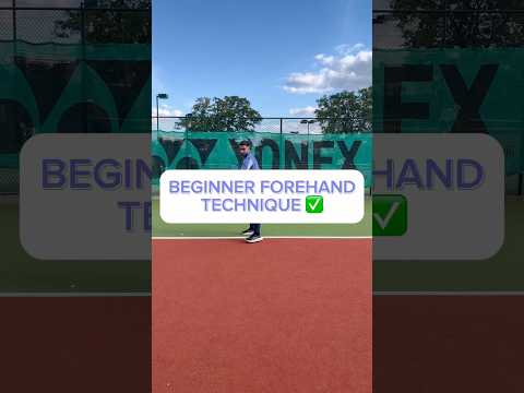 Beginner Forehead Technique #tennis #tenniscoach #tennisforbeginners #tennisbeginners