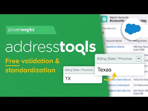 Salesforce Address Validation | AddressTools Free | Feature Overview