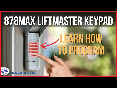 878MAX Liftmaster Keypad Program | Determine if it's compatible with your opener & how to program